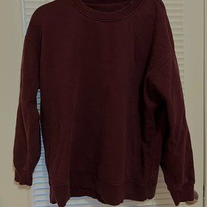 Lululemon Maroon Crew Neck